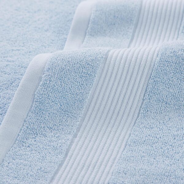 Arkwright Bath Towels Set of 4 - Super Soft 100% Cotton, 600 GSM Quick Dry & Absorbent, Luxury Bathroom Essentials for Hotels, Spa, Hosts, and Vacation Rentals, Misty Blue - Image 2