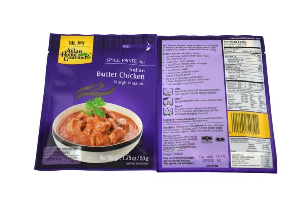 Asian Home Gourmet Indian Butter Chicken, 1.75-Ounce Boxes (Pack of 12)