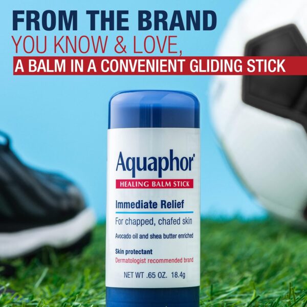 Aquaphor Healing Balm Stick, Skin Protectant with Avocado Oil and Shea Butter, 0.65 Oz Stick - Image 11