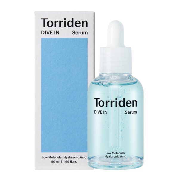 Torriden DIVE-IN Low-Molecular Hyaluronic Acid Serum, 1.69 fl oz | Deep hydration for dry skin type | Vegan, Clean, Cruelty-Free Korean Skin Care