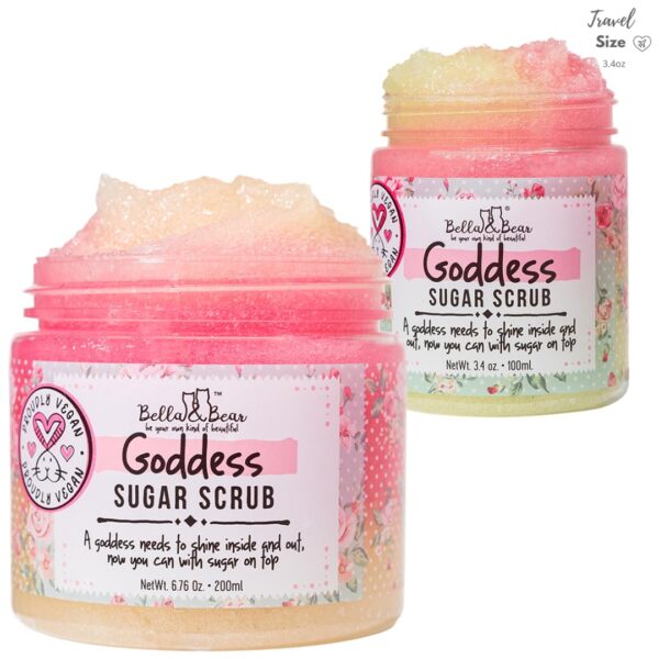 Bella and Bear Goddess Sugar Scrub | Body Scrub | Body Wash | Exfoliator | Vegan | Cruelty-Free - Image 2