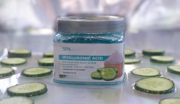 Spascriptions Hyaluronic Acid Exfoliating Body Scrub, 21 oz, Ultra Hydrating and Exfoliating Scrub for Nourishing Essential Body Care - Image 8