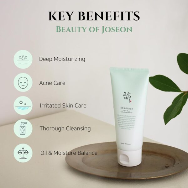 Beauty of Joseon Green Plum Refreshing Cleanser Gel Type Deep Pore Cleansing, Acne Face Wash, Blackhead Remover for All Skin Types, Korean Skincare 100ml, 3.38 fl.oz - Image 3