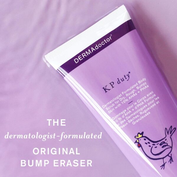 DERMAdoctor KP Bump Eraser Body Scrub Dermatologist Formulated Exfoliant | Keratosis Pilaris Treatment For Dry And Bumpy Skin 10% AHAs + PHAs - 8 oz - Image 2