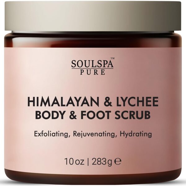 Himalayan Foot & Body Scrub - Luxurious Himalayan Pink Salt Scrub & Mineral Rich Exfoliating Body Scrub for Refreshed and Radiant Skin - 10 oz