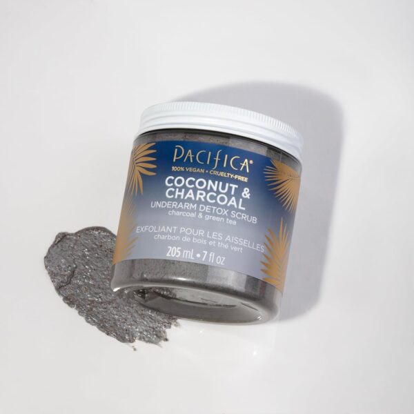 Pacifica Underarm Body Scrub - Detox Coconut & Charcoal – Exfoliating & Nourishing for Natural Deodorant Users – Aluminum-Free & Safe for Sensitive Skin, Vegan & Cruelty-Free, 7 fl oz - Image 5