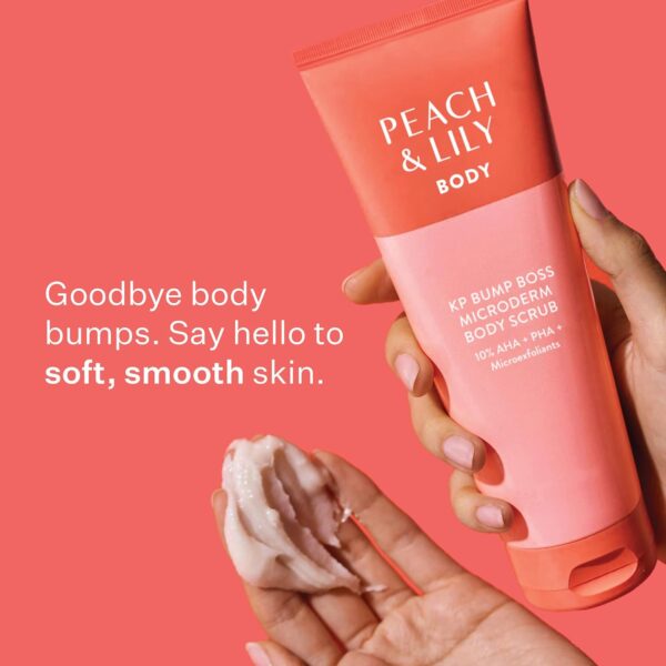 Peach & Lily KP Bump Boss Microderm Body Scrub | 10% AHA (7% Glycolic Acid + 3% Lactic Acid) | Smooth, Silky-Soft And Radiant Skin | Clean, Non-Toxic, Cruelty-Free | 8.11 Oz - Image 6