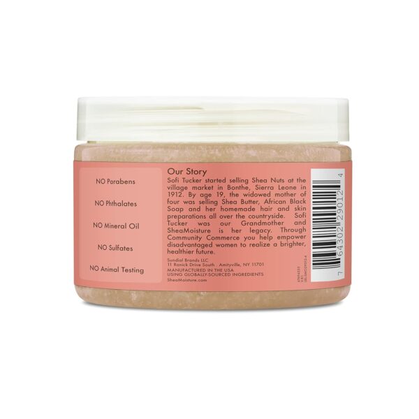 SheaMoisture Body Scrub for Dull Skin Illuminating Coconut and Hibiscus Cruelty-Free Skin Care 12 oz - Image 2