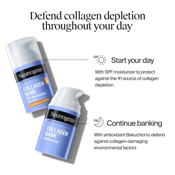 Neutrogena Collagen Bank Face Moisturizer with SPF 30 Sunscreen, Daily Anti-Aging Face & Neck Collagen Cream with Micro-Peptides & SPF to Support & Protect Skin’s Natural Collagen, 2 fl oz - Image 6