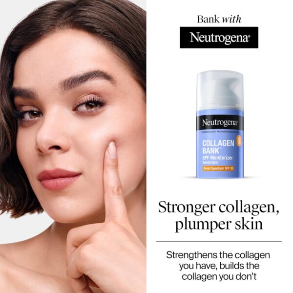 Neutrogena Collagen Bank Face Moisturizer with SPF 30 Sunscreen, Daily Anti-Aging Face & Neck Collagen Cream with Micro-Peptides & SPF to Support & Protect Skin’s Natural Collagen, 2 fl oz - Image 3