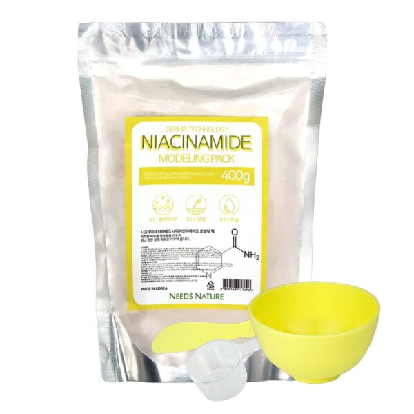 NEEDS NATURE Derma Tech Niacinamide Modeling Pack 400g + Pack Tool Set