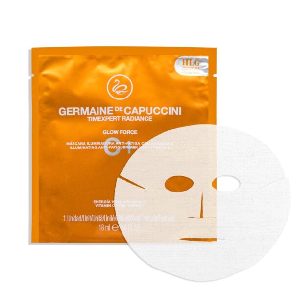 Germaine de Capuccini - Timexpert Radiance C+ | Glow Force Mask - Vitamin C Anti-Fatigue Facial Mask - Extraordinary luminosity and nourishment in 15 minutes - 0.6. Fl oz - Image 3