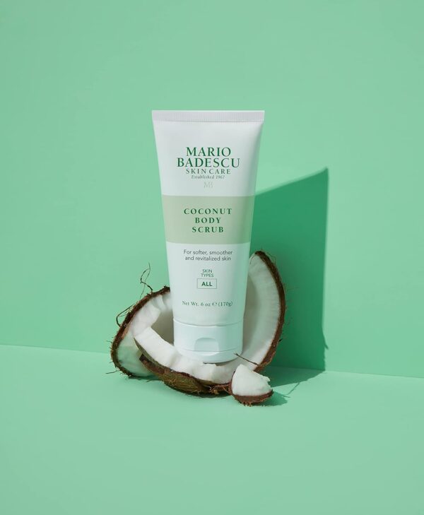 Mario Badescu Coconut Body Scrub for All Skin Types | Body Scrub that Softens and Smoothes |Formulated with Niacinamide & Salicylic Acid| 6 OZ - Image 5