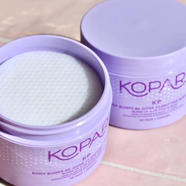 Kopari KP Body Bumps Be Gone Clarifying Body Pads with 4.4% AHAs & BHAs | Reduces the Appearance of Pores and Bumps | Brighten Dark Spots & Smooths Skin Texture | 50 Pads - Image 4