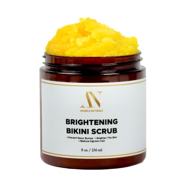 Bikini Area Exfoliator Exfoliating Body Scrub, Brightening Body Exfoliator Exfoliating Scrub, Bump Eraser KP Body Exfoliant Shower Scrub Ingrown Hair Treatment Razor Bump Treatment Body Scrubs 8 OZ