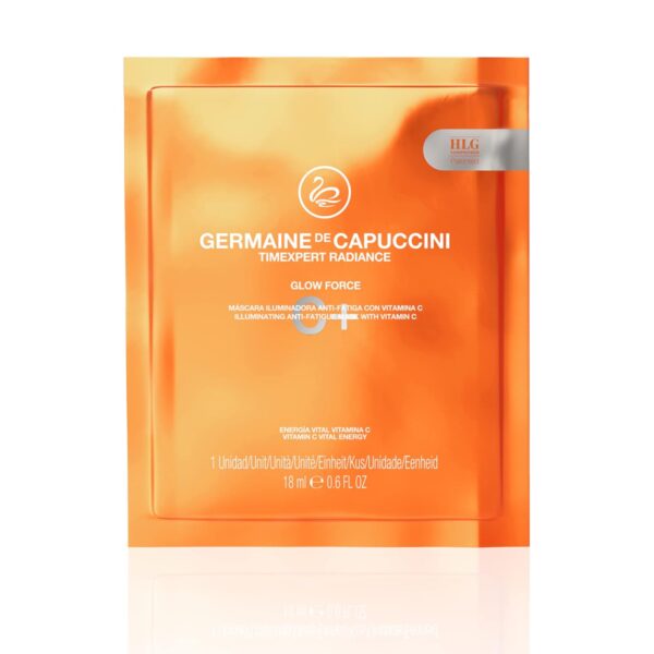 Germaine de Capuccini - Timexpert Radiance C+ | Glow Force Mask - Vitamin C Anti-Fatigue Facial Mask - Extraordinary luminosity and nourishment in 15 minutes - 0.6. Fl oz