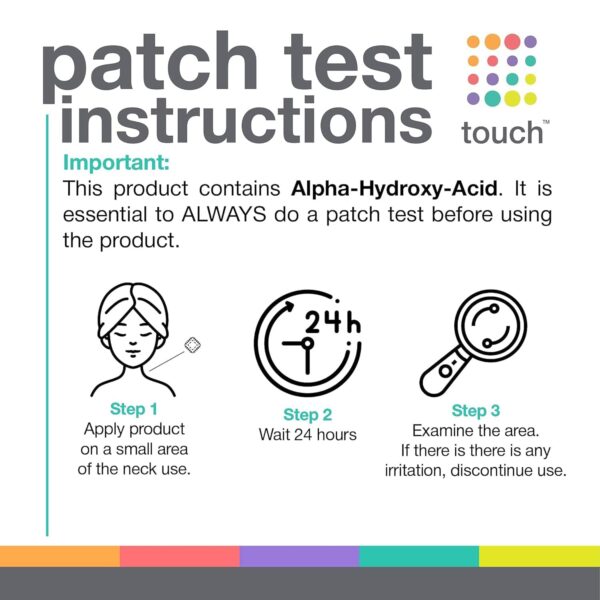 TOUCH Glycolic Acid Lotion for Keratosis Pilaris - KP Lotion Moisturizer - Glycolic Acid Body Lotion for AHA BHA Rough & Bumpy Skin- Keratosis Pilaris Exfoliating Lotion Gets Rid Of Redness - 8 Fl Oz - Image 7