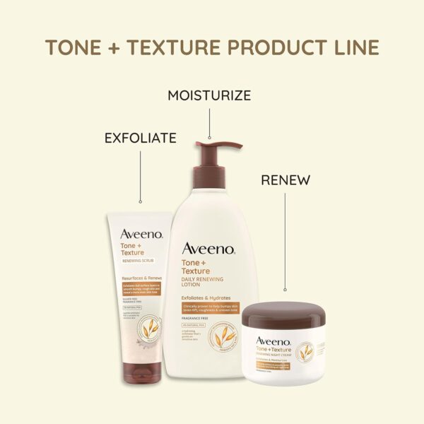 Aveeno Fragrance-Free Body Scrub for Smoother, More Even Skin Tone - Prebiotic Oat Formula for Sensitive Skin, Exfoliating and Renewing, 8 oz - Image 6