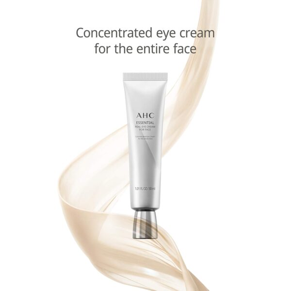 AHC Aesthetic Hydration Cosmetics Facial Moisturizer Essential Eye Cream for Face AntiAging Hydrating Korean Skincare OZ, 0.33 Ounce - Image 4