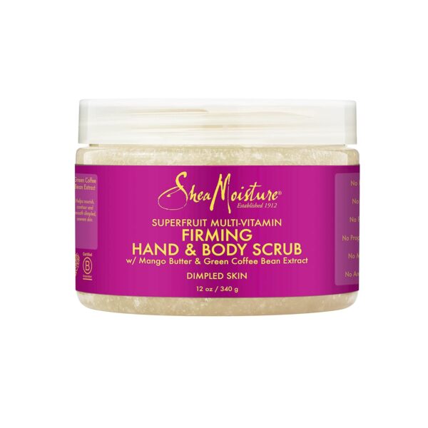 SheaMoisture Hand & Body Exfoliator SuperFruit Complex Exfoliating Scrub for Dry Skin with Shea Butter 12 oz