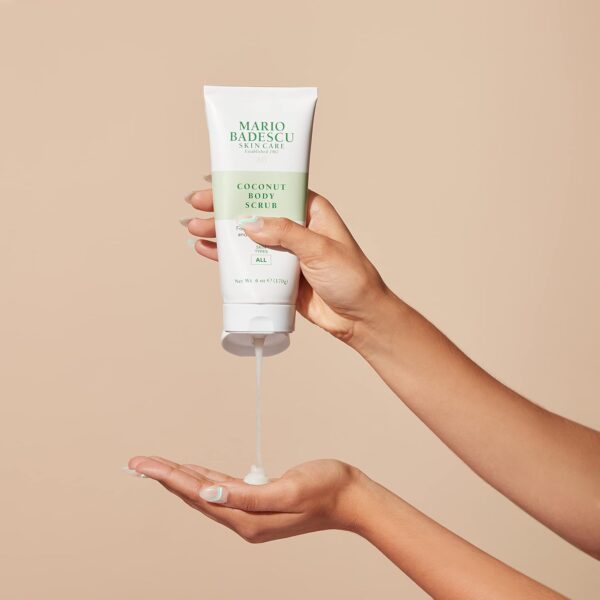 Mario Badescu Coconut Body Scrub for All Skin Types | Body Scrub that Softens and Smoothes |Formulated with Niacinamide & Salicylic Acid| 6 OZ - Image 4