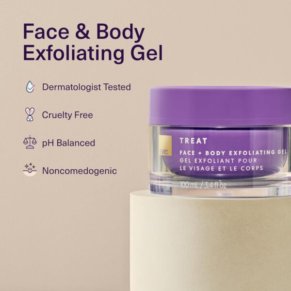 European Wax Center Exfoliating Face and Body Gel - Gommage Exfoliant Treatment with Natural Fruit Enzymes Clear Dead Skin Cells - Bump Free After Wax Skin Care for Clearer Complexion - Image 2