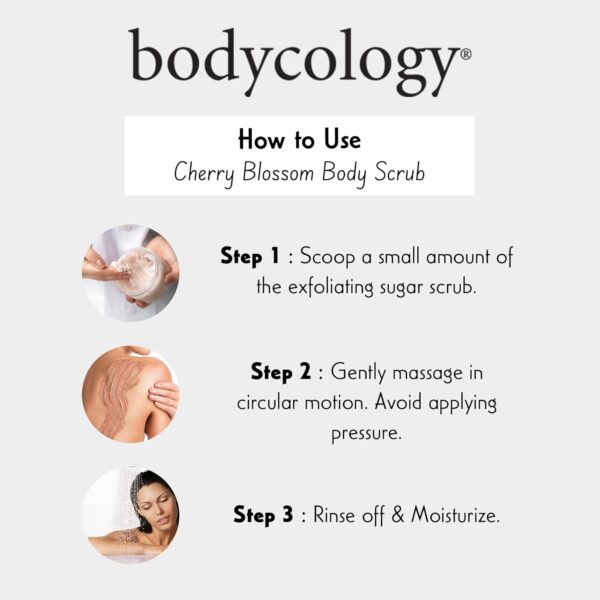 Bodycology Cherish The Moment Exfoliating Sugar Scrub for Women, 10.5 Fluid Ounce - Image 6