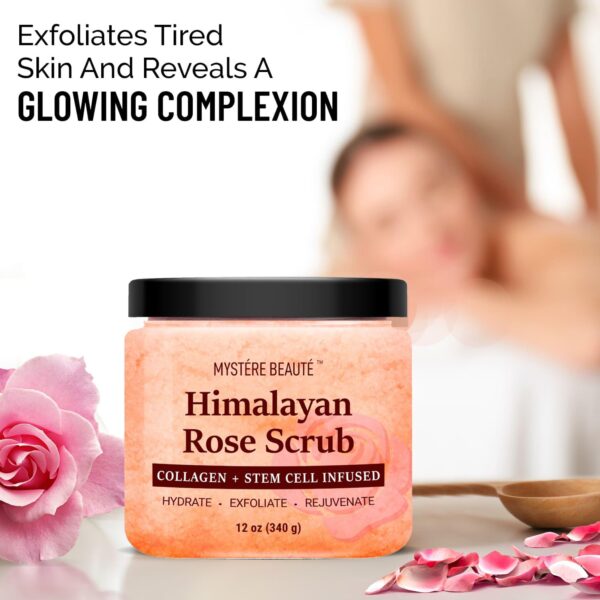 Himalayan Salt Body Scrub 12 oz each Twin Pack - with Collagen and Stem Cells - Exfoliating Salt Scrub for Cellulite - Deep Cleansing for Acne, Scars, Wrinkles - Moisturizes Skin - Image 5