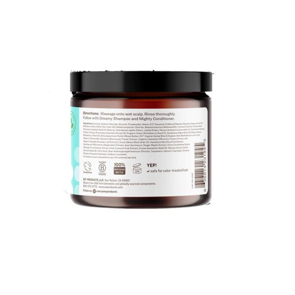 Everyone Hair Care Super Scalp Scrub - Peppermint & Tea Tree, 8 fl oz Bottle, Scalp Exfoliator, Gentle Hair Scrub Removes Dirt & Sweat Build Up, Sulfate Free & Paraben Free - Image 2