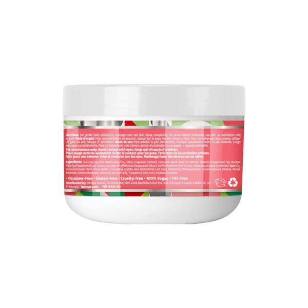 Hempz Crushed Peppermint Sugar, Sugar Body Scrub, Holiday Gift for Men and Women, 4 oz - Image 2