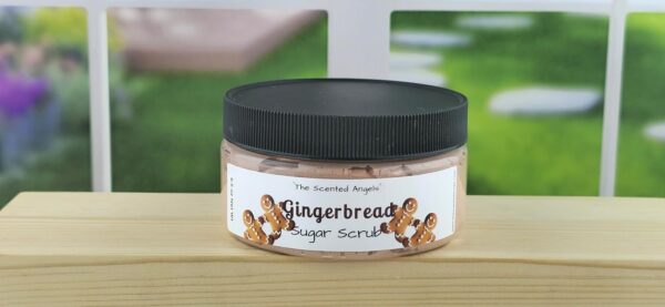 TSA Handmade Luxurious Holiday, Christmas Sugar Scrubs, Body Wash Exfoliator, Deep Clean, Spa, Skin Care, Dry Skin, Moisturizer, Scented, Women, Men, Gift, 6.5 oz Jar (Gingerbread) - Image 2