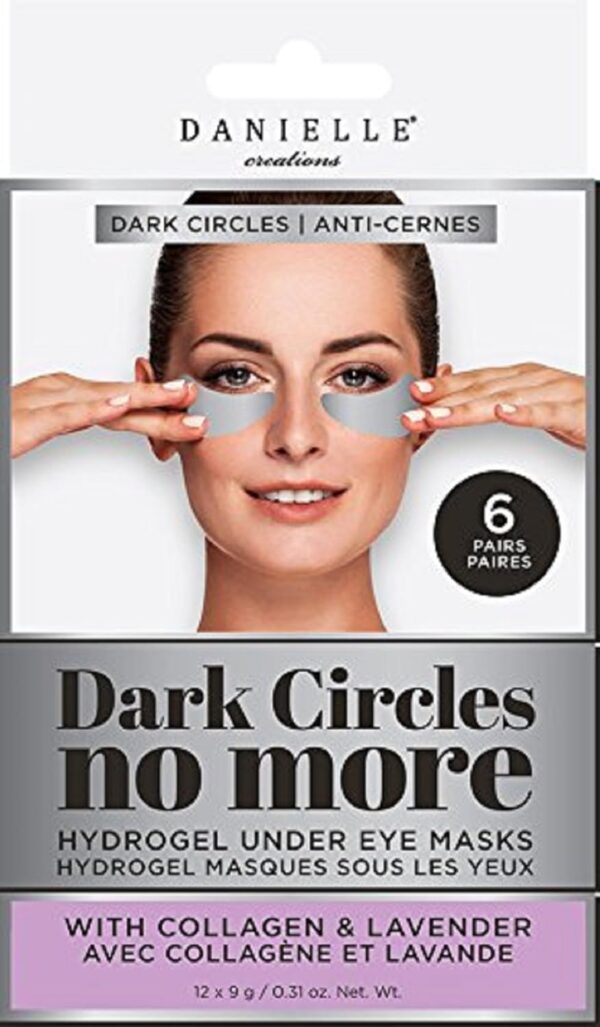 Danielle Creations Dark Circles No More Hydrogel Undereye Masks with Collagen & Lavender, 6 Pairs