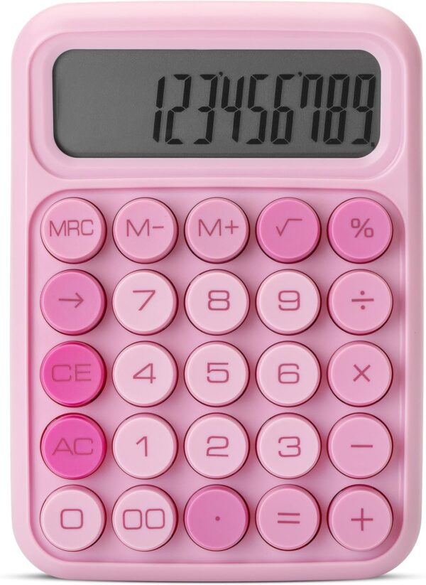 Mr. Pen- Mechanical Switch Calculator, 12 Digits, Large LCD Display, Pink Calculator Big Buttons, Mechanical Calculator, Calculators Desktop Calculator, Cute Calculator, Aesthetic Calculator Pink - Image 9