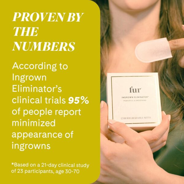 Fur Ingrown Eliminator- Post Hair Removal Care to Soothe Irritation and Eradicate Bumps - 12 Wipes - Image 4